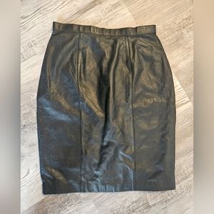Diane Von Furstenberg leather skirt